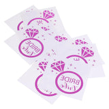 Maxbell Maxbell 10x Purple Team Bride Tribe Temporary Tattoos Wedding Sticker Bride Tribe2