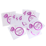 Maxbell Maxbell 10x Purple Team Bride Tribe Temporary Tattoos Wedding Sticker Bride Tribe2