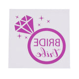 Maxbell Maxbell 10x Purple Team Bride Tribe Temporary Tattoos Wedding Sticker Bride Tribe2