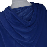 Maxbell 2 Pieces Velvet Hooded Cape Gothic Cloak Medieval Witch Costume Blue Green