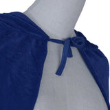 Maxbell 2 Pieces Velvet Hooded Cape Gothic Cloak Medieval Witch Costume Blue Green