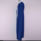 Maxbell 2 Pieces Velvet Hooded Cape Gothic Cloak Medieval Witch Costume Blue Green
