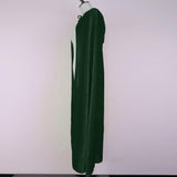 Adult Velvet Hooded Cape Gothic Devil Cloak Medieval Witch Costume Green