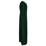 Maxbell 2 Pieces Velvet Hooded Cape Gothic Cloak Medieval Witch Costume Blue Green