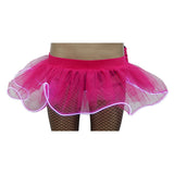 Maxbell Maxbell Women Sexy LED Tutu Skirt Petticoat Glow in Dark Nightclub Costume M Rose