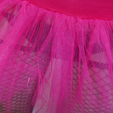 Maxbell Maxbell Women Sexy LED Tutu Skirt Petticoat Glow in Dark Nightclub Costume M Rose