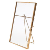 Maxbell 4 Metal & Glass Freestanding Photo Picture Frame Portrait Holder 10 x 15 cm