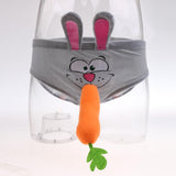 Maxbell 2xFunny Rabbit Carrot Mens Underpant Halloween Hen Stag Night Willy Underwear