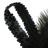 Wedding Ascot Race 20s Gatsby Feather Crystal Headband Forehead Decoration