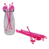 Maxbell 10 Pieces Hawaii Flamingo Cocktail Milk Coffee Stirring Sticks Party Rose - Aladdin Shoppers