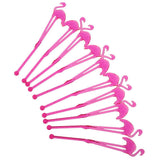 Maxbell 10 Pieces Hawaii Flamingo Cocktail Milk Coffee Stirring Sticks Party Rose - Aladdin Shoppers