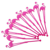 Maxbell 10 Pieces Hawaii Flamingo Cocktail Milk Coffee Stirring Sticks Party Rose - Aladdin Shoppers