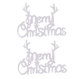 Pieces of 20 Glitter Paper Merry Christmas Holiday Cake Topper Cake Centerpieces Photo Prop