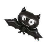 Halloween Cute Large Black Bat Aluminum Foil Balloon Party Decor 88 X 45cm