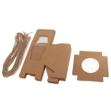 Maxbell 24 Pieces Kraft Paper Cake Cupcake Box Bakery Wedding Favor White and Brown