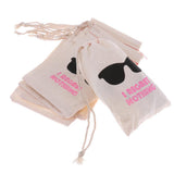Maxbell 10x Hen Party Hangover Kit Bags I Regret Nothing Sunglasses Muslin Bags Kit - Aladdin Shoppers