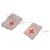 Maxbell 50pcs Hangover Kit Bags Bachelorette Party First Aid Bags Muslin Favors Bag