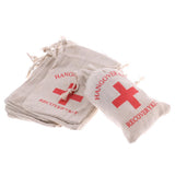 Maxbell 50pcs Hangover Kit Bags Bachelorette Party First Aid Bags Muslin Favors Bag