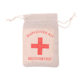 Maxbell 50pcs Hangover Kit Bags Bachelorette Party First Aid Bags Muslin Favors Bag