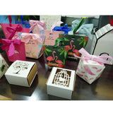 Maxbell Pack of 50pcs Creative White Black House Shape Wedding Favor Box Wedding Birthday Ribbon DIY Candy Boxes - Aladdin Shoppers