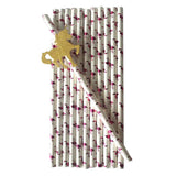 Maxbell 25pcs Glitter Gold Unicorn Paper Straws Rose Flamingo Pattern Christmas Wedding Birthday Party Juice Drinking Straw Tableware - Aladdin Shoppers