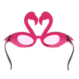 Maxbell 5pieces Hawaiian Tropical Glitter Flamingo Party Glasses Fancy Dress Up