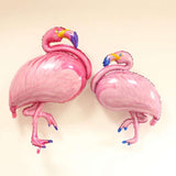 Maxbell 3pcs Large Foil Flamingo Balloon Tropical Hawaiian Kids Birthday Party Toy