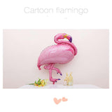 Maxbell 3pcs Large Foil Flamingo Balloon Tropical Hawaiian Kids Birthday Party Toy