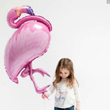 Maxbell 3pcs Large Foil Flamingo Balloon Tropical Hawaiian Kids Birthday Party Toy