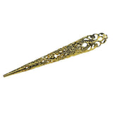 Maxbell Vintage Chinese Ancient Queen Women Hollow out Punk Antique Gold Claw Fingernail Ring Fancy Dress Props 12 cm - Aladdin Shoppers