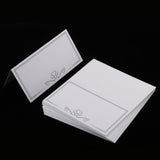 Maxbell 25 Vintage White Blank Place Name Card Wedding Table Cards Supplies - Aladdin Shoppers
