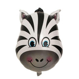 Maxbell 12 Pieces Lovely Zoo Animal Face Foil Balloon Kids Toy Birthday Party Decor