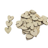 Maxbell 100pcs Plain Blank Solid Round Wooden Chips Circles Discs Board Tag Craft