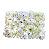 Maxbell 2pcs Artificial Rose Peony Lily Flower Wall Panels Wedding Venue Decor