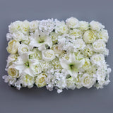 Maxbell 2pcs Artificial Rose Peony Lily Flower Wall Panels Wedding Venue Decor