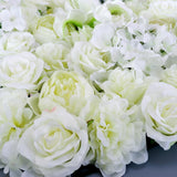 Maxbell 2pcs Artificial Rose Peony Lily Flower Wall Panels Wedding Venue Decor