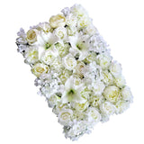 Maxbell 2pcs Artificial Rose Peony Lily Flower Wall Panels Wedding Venue Decor