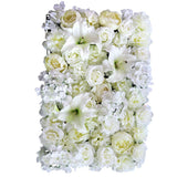 Maxbell 2pcs Artificial Rose Peony Lily Flower Wall Panels Wedding Venue Decor