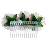 Maxbell 2 Pieces Carnation Flower Comb Clip Stylish Hair Pins Wedding Accessories