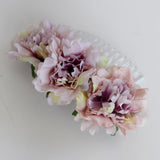 Maxbell 2 Pieces Carnation Flower Comb Clip Stylish Hair Pins Wedding Accessories