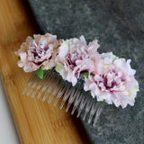 Maxbell 2 Pieces Carnation Flower Comb Clip Stylish Hair Pins Wedding Accessories