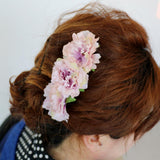 Maxbell 2 Pieces Carnation Flower Comb Clip Stylish Hair Pins Wedding Accessories