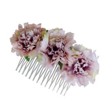 Maxbell 2 Pieces Carnation Flower Comb Clip Stylish Hair Pins Wedding Accessories