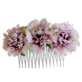 Maxbell 2 Pieces Carnation Flower Comb Clip Stylish Hair Pins Wedding Accessories