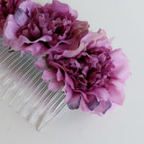 Maxbell 2 Pieces Carnation Flower Comb Clip Stylish Hair Pins Wedding Accessories