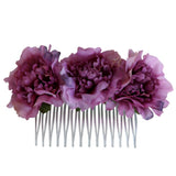 Maxbell 2 Pieces Carnation Flower Comb Clip Stylish Hair Pins Wedding Accessories