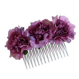 Maxbell 2 Pieces Carnation Flower Comb Clip Stylish Hair Pins Wedding Accessories