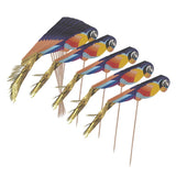 21x50pcs Foil Parrot Fruit Sticks Cocktail Picks Party Table Decoration