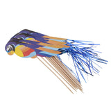 21x50pcs Foil Parrot Fruit Sticks Cocktail Picks Party Table Decoration