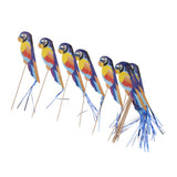 21x50pcs Foil Parrot Fruit Sticks Cocktail Picks Party Table Decoration